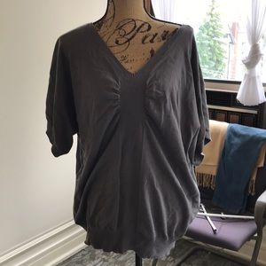 V neck short sleeve sweater from Lane Bryant